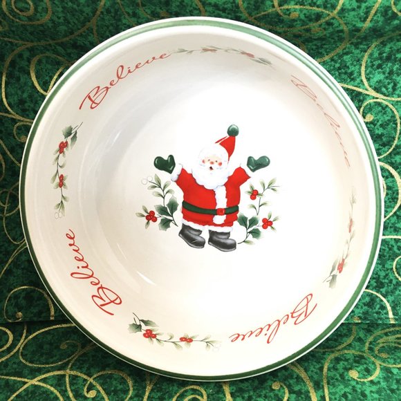 Pfaltzgraff Winterberry “Believe “ Serving Bowl 6.5" DishEUC - Picture 8 of 11